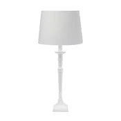 PR Home Namizna svetilka Salong Sofia Lin, bela 55 cm tkanina/kovina - Dnevna soba/jedilnica - Tkanine/tekstil
