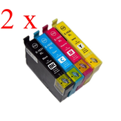 Komplet Epson 16XL/Workforce WF 2010, 2510, 2520, 2530, 2540, 2630, 2650, 2660, 2750, 2760 kompatibilne kartuše (8) - 2x črna, 2x cyan, 2x magenta, 2x rumena
