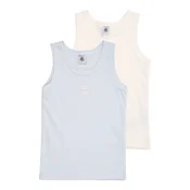 PETIT BATEAU Spodnja majica svetlo modra/volneno bela