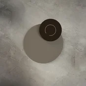 Knikerboker LED stenska svetilka DoppioZero, krem/rjava, O 30 cm - Hodnik - Dizajn - krem, rjava - Kovina