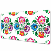 Decormat Podloga za pisalno mizo Folk style flowers 120x60 cm