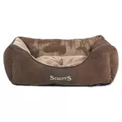 SCRUFFS ležišče Chester, čokoladno, S