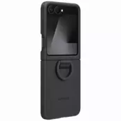 Samsung original Silicon Case with Ring ovitek EF-PF741TBE za Samsung Galaxy Z Flip 6/Samsung Galaxy Z Flip7 - črn
