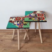 Hanah Home Set klub stocica 2Shp56, 2 komada, Šareni
