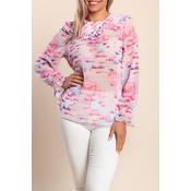 Bluza z dolgimi rokavi, roza