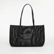 Ročna torba Calvin Klein Emblem Mesh Tote LV04F3380G Črna