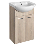 AQUALINE ZOJA umyvadlová skříňka 615x740x320mm, platinasti hrast