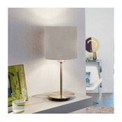 Eglo 54745 - Namizna svetilka ANADIA 1xE14/40W/230V taupe/mat krom