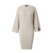 Pamučna haljina Armani Exchange boja: bež, midi, oversize