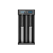 slomart Xtar MC2 PLUS polnilnik za baterije 18650 (2 bateriji), črn