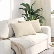 vidaXL Jastucici za sofu 2 pcs Bež 60 x 40 cm tkanina
