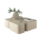 Komplet klubskih mizic Dallas 4674 Beige, MDF plošča