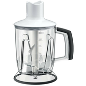 Chopper for hand blender, EasyClick system, 1.25L, White - Braun