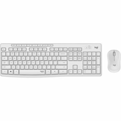 Logitech MK295 Silent Set tastatura i miš, Bežicna, Bela