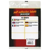 ETIKETE SLEP  56X46MM PK10L MARKIN 10042 BLISTER