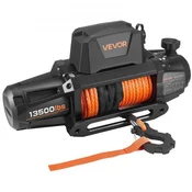 VEVOR Električna vitel 6100 kg nosilnost 54x17x195 cm 12V sintetično vrv