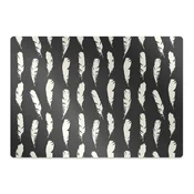 Decormat Podloga za stol White feathers 120x90 cm 15 cm