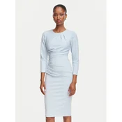 Rinascimento Cocktail obleka CFC0131070003 Svetlo modra Slim Fit