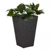 JYSK Garden planter BLOMMOR W31xL31xH50 black