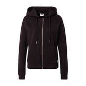 Womens Organic Terry Zip-Up Hoodie Black