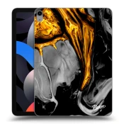 Silikonski prozorni ovitek za Apple iPad Air 4 10.9 2020 - Black Gold