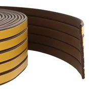 vidaXL Samolepilni tesnilni trak za okna Rjava 9 x 3 mm 50 m EPDM pena