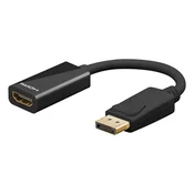 Video adapter Neutralle DisplayPort moški – HDMI ženski, DP 1.2, 8K 30 Hz - črn