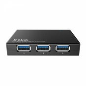 Hub USB D-Link DUB-1340 USB 3.0 Crna Tamno plava