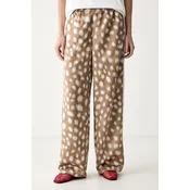 ADIDAS ORIGINALS Hlače ANIMAL PRINT FIREBIRD karamel/bela/volneno bela
