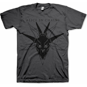 Alice in Chains Black Skull Charcoal Mens T Shirt: L