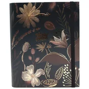 ORGANIZATOR 18X23CM 108L SPIRALNI S GUMICO ČRNA/ZLATA MARKER 1791