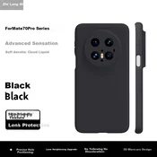 Zhilangni Maska za mobilni telefon Huawei Mate 70 Pro / Huawei Mate 70 Pro+, Crna