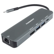 PremiumCord USB-C s HDMI, 2x USB3.2, PD 100W, RJ45