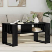 vidaXL Klubska miza Črna Orehovina 92 x 49,5 x 45 cm Konstruiran les