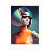 Poster AI art HARTMAN Retro Futue 30 x 40 cm