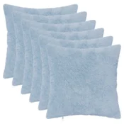 Vidaxl Prevleka za blazino 6 kos HEERLEN Svetlo modra 30 x 30 cm
