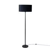 Stoječa svetilka črna z ovalnim žametnim odtenkom 50 cm - Simplo