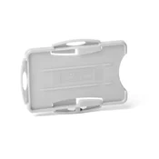 Oznaka za 2 plastični kartici odprta DURABLE ECO siva 87x54mm 10 kosov