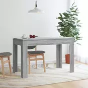 Vidaxl vidaXL Jedilna miza, siva, hrast sonoma, 120x60x76 cm