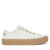 Espadrile Tommy Hilfiger Vulc Espadrille Sneaker FW0FW08404 Bela