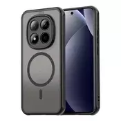 Hibridni ovitek HaloFrost II MagSafe za Xiaomi Redmi Note 15 Pro 5G - black