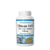 Natural Factors – Ultimate 3-6-9, 1200 mg (90 mehkih kapsul)