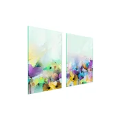 shumee STEKLENI ZAŠČITNI KROŽNIK ZA KUHINJO 65x52 CVETJE