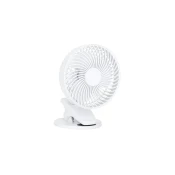 Punjivi stoni ventilator sa stezaljkom VIENTO 6W/5V 2000 mAh, beli
