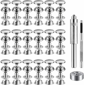 INF 15 mm zaskočna ključavnica Komplet orodja z zaskočnimi gumbi Silver, (21246730)