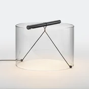 Namizna svetilka FLOS To-Tie T3 LED, črna - Dnevna soba/jedilnica - Dizajn - prozorno, črno mat - Steklo