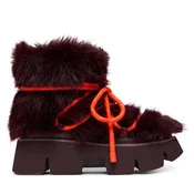 Škornji za sneg United Nude Stomper Fur Boot 11048993120 Bordo rdeča