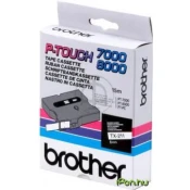 BROTHER Brother Tx211 Bel/črn 6mm trak za PT 7000/8000/PC, (20392835)