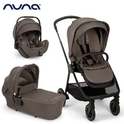 nuna® djecja kolica 3u1 triv™ next + lytl™ + arra™ flex chestnut