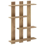 vidaXL Stenska polica Artisan hrast 61 x 13,5 x 88 cm Inženirski les